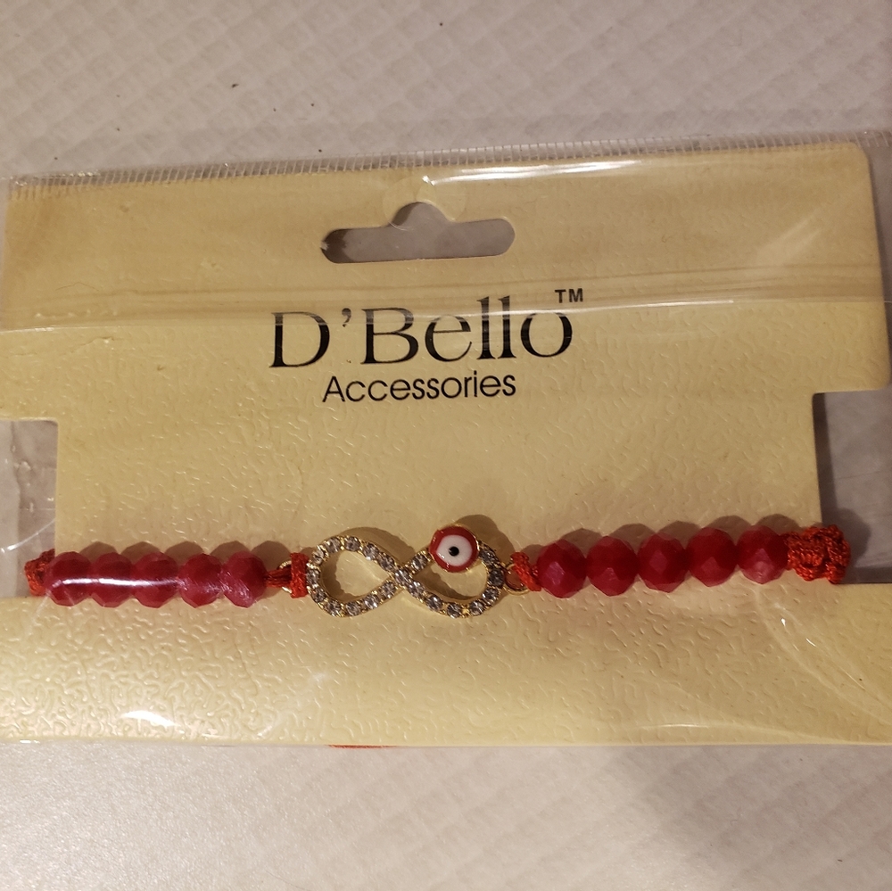 Just In: Brand New Red Infinity Beaded String Evil Eye Protection Bracelet
